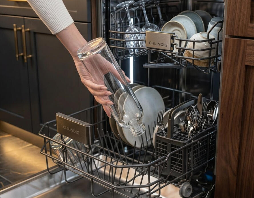 Glasflasche spülmaschinengeeignet